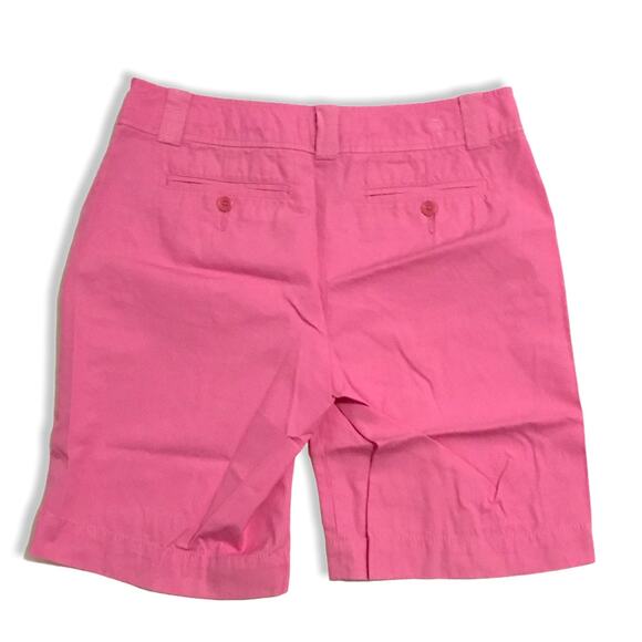 Lilly Pulitzer Pink Bermuda Long Chino Shorts 6 - Picture 2 of 5